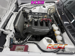 Engine Bay with KG Motorsport Logo